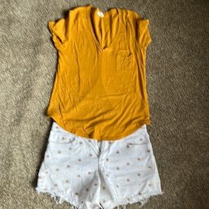 Anthropologie Shorts and Shirt Set